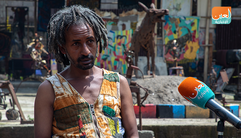 الفنان التشكيلي الإثيوبي تسفاهون غبرو