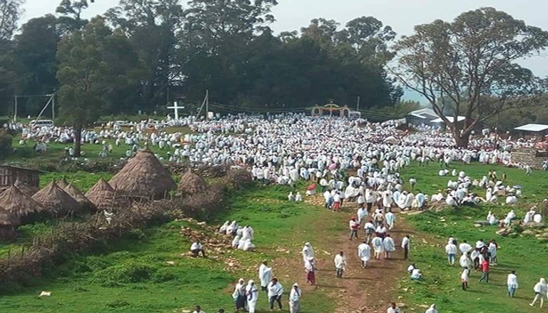 احتفال مسيحيو إثيوبيا بمهرجان "بوهي" في إقليم أمهرة شمال البلاد  وزيرة السياحة والثقافة الإثيوبية هيروت كاسا