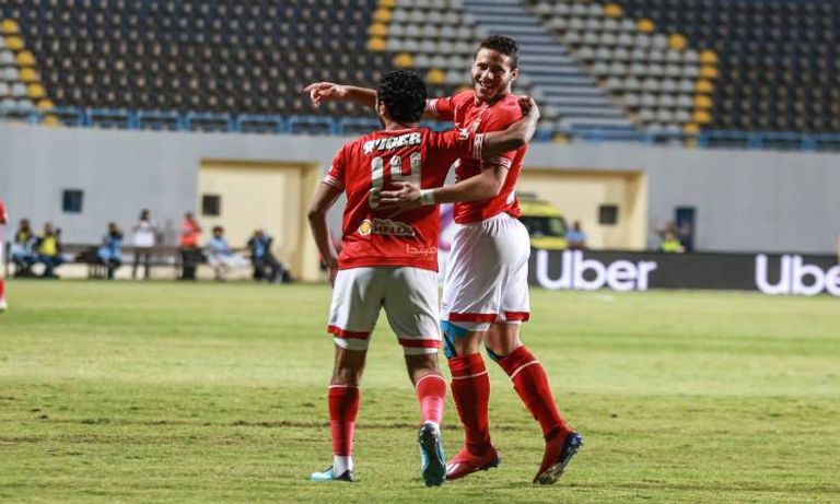 رمضان صبحي وحسين الشحات رينيه فايلر مدرب الأهلي المصري