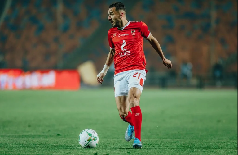 علي معلول مدافع الأهلي المصري رينيه فايلر مدرب الأهلي المصري