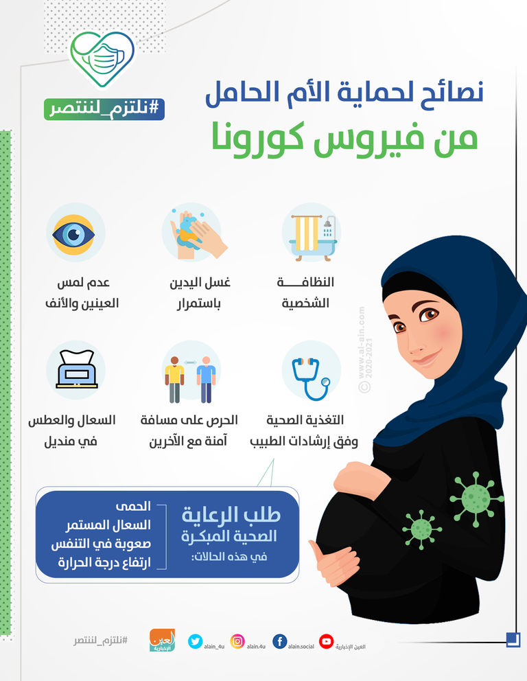 نصائح لحماية الأم الحامل من كورونا