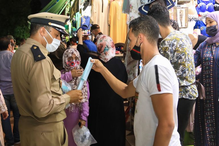 العاهل المغربي الملك محمد السادس خلال خطاب اليوم