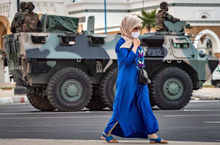 العاهل المغربي الملك محمد السادس خلال خطاب اليوم