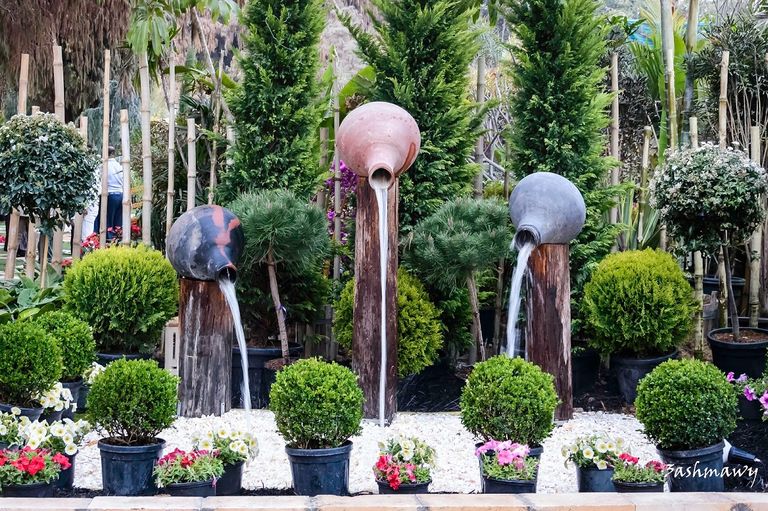 حديقة الأورمان مشهد لحديقة الأزهر في القاهرة