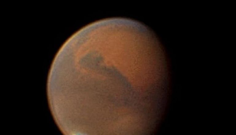 كوكب المريخ كما رصده أحد التلسكوبات في 18 أغسطس/ آب