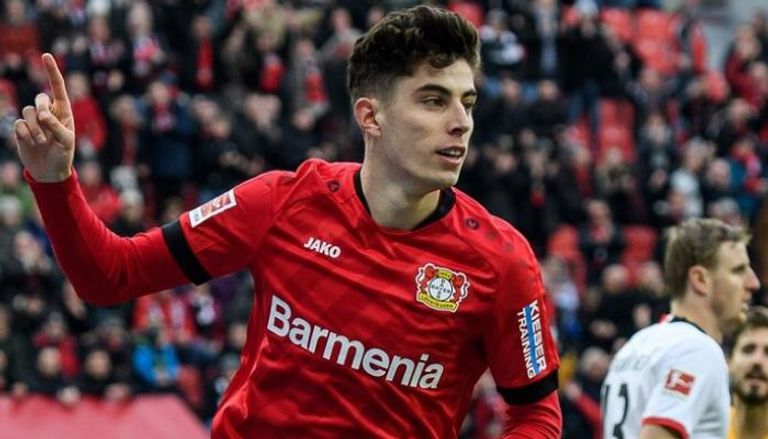 كاي هافيرتز لاعب باير ليفركوزن فريق تشيلسي