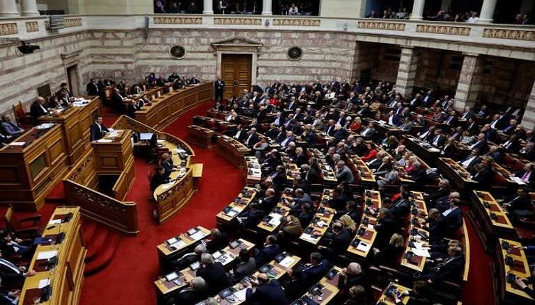 جلسة سابقة للبرلمان اليوناني- أرشيفية