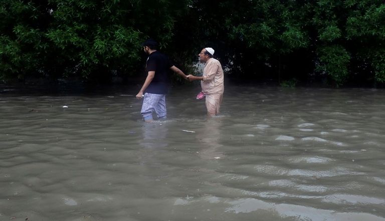 فيضانات عارمة تجتاح كراتشي 