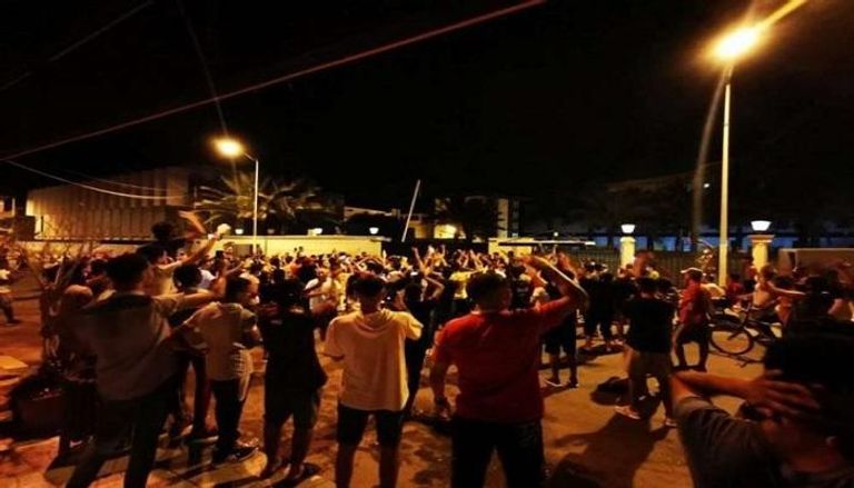 جانب من المظاهرات التي تشهدها طرابلس