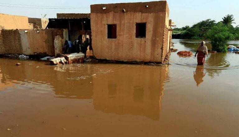 فيضانات النيل اجتاحت الكثير من المنازل في السودان