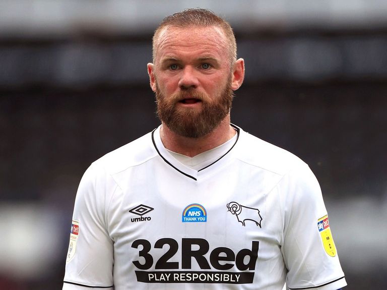 واين روني لاعب ديربي كاونتي الحالي