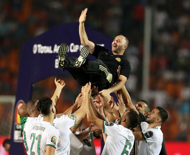 جمال بلماضي قاد منتخب الجزائر للتتويج بأمم أفريقيا