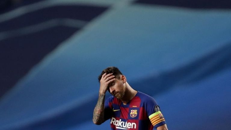 ليونيل ميسي قائد برشلونة