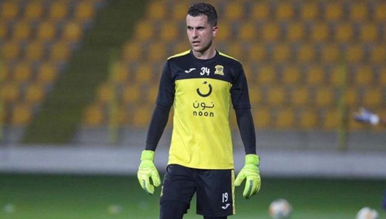 الحارس مارسيلو جروهي ويلفرد بوني لاعب اتحاد جدة - أرشيفية