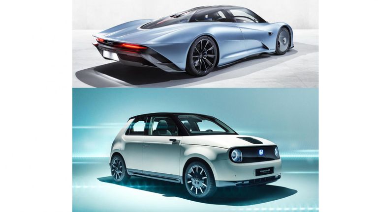 مكلارين Speedtail وهوندا E طراز Huayra