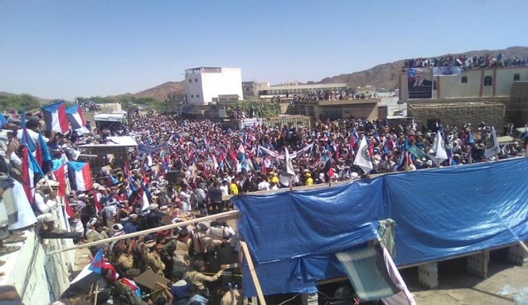 أهالي شبوة يحتشدون ضد مخططات الإخوان باليمن