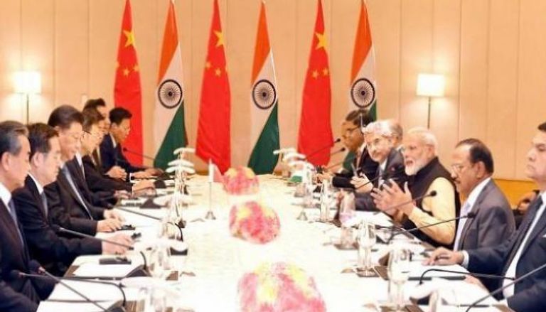 مباحثات سابقة بين الرئيس الصيني ورئيس الوزراء الهندي