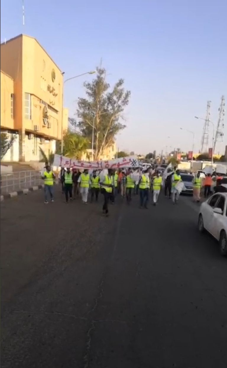 مظاهرات في مدينة سبها الليبية ضد حكومة السراج