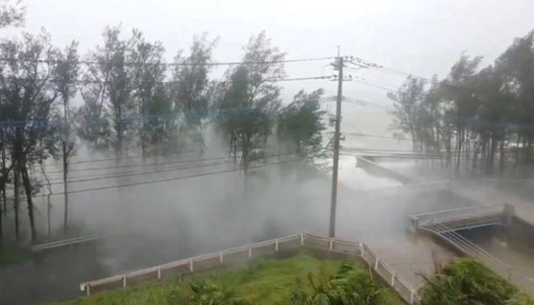 إعصار "هايشن" يضرب اليابان