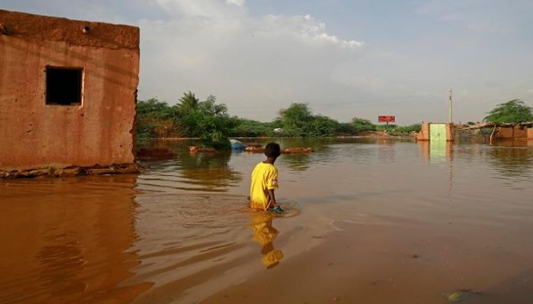 الفيضانات في السودان أسفرت عن انهيار أو تهدم عشرات الآلاف من المنازل