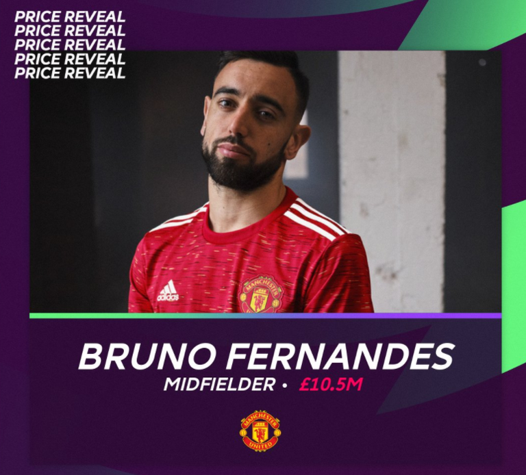 البرتغالي برونو فيرنانديز نجم خط وسط مانشستر يونايتد فانتازي الدوري الإنجليزي