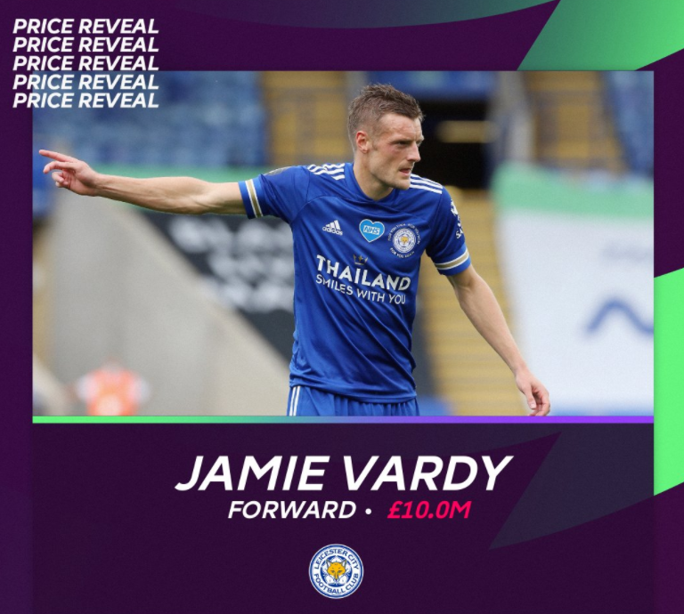 الإنجليزي جيمي فاردي لاعب ليستر سيتي فانتازي الدوري الإنجليزي