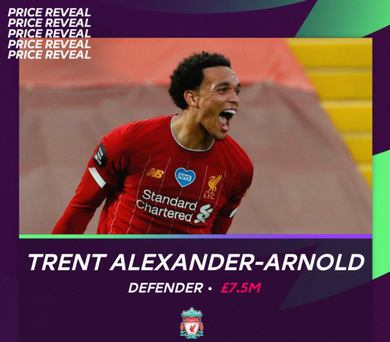 الإنجليزي ألكسندر أرنولد ظهير ليفربول فانتازي الدوري الإنجليزي