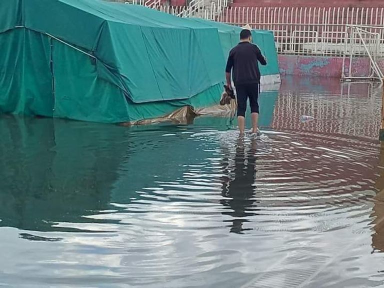 فيضانات في الجزائر جانب من السيول التي أغرقت عدة مدن جزائرية