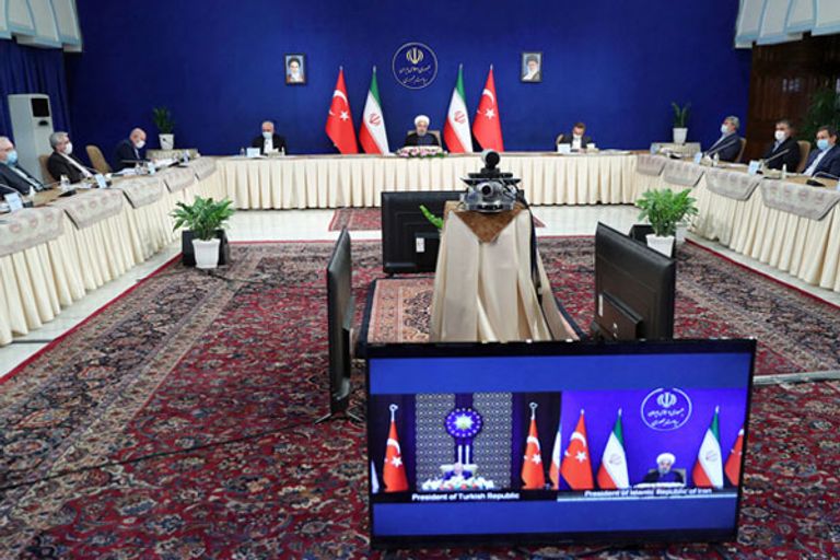 جانب من الاجتماع بين طهران وأنقرة