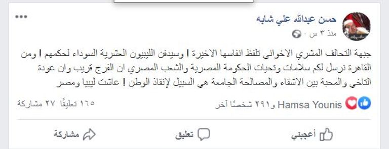 تدوينة حسن شابا الخارجية المصرية - أرشيف