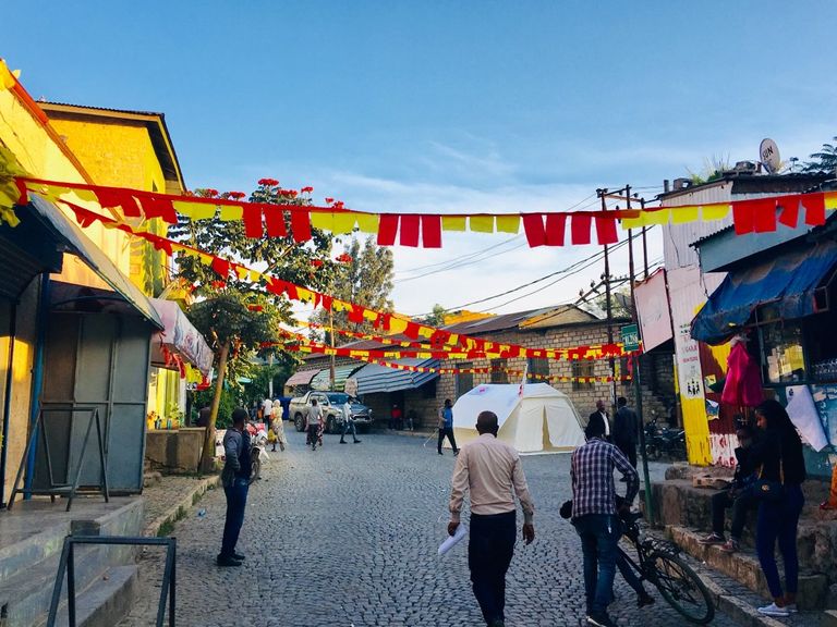 أحد مراكز الاقتراع في إقليم تجراي