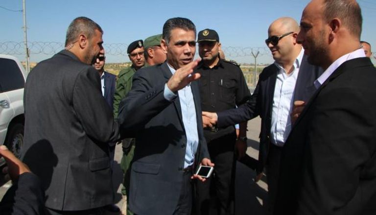 الوفد الأمني المصري في زيارة سابقة لغزة 