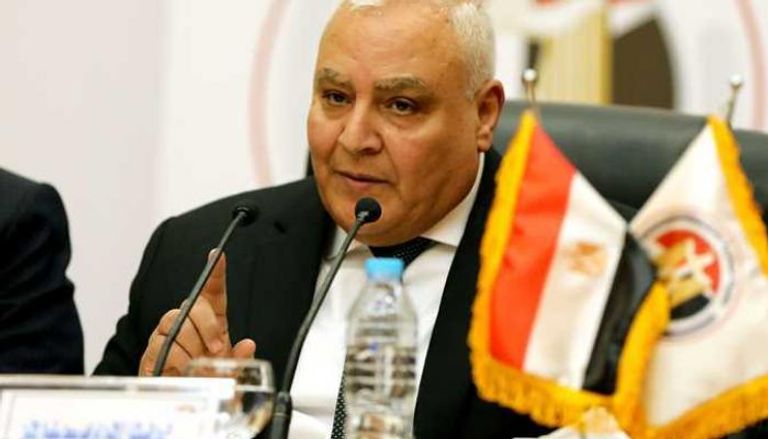 المستشار لاشين إبراهيم رئيس الهيئة الوطنية للانتخابات في مصر