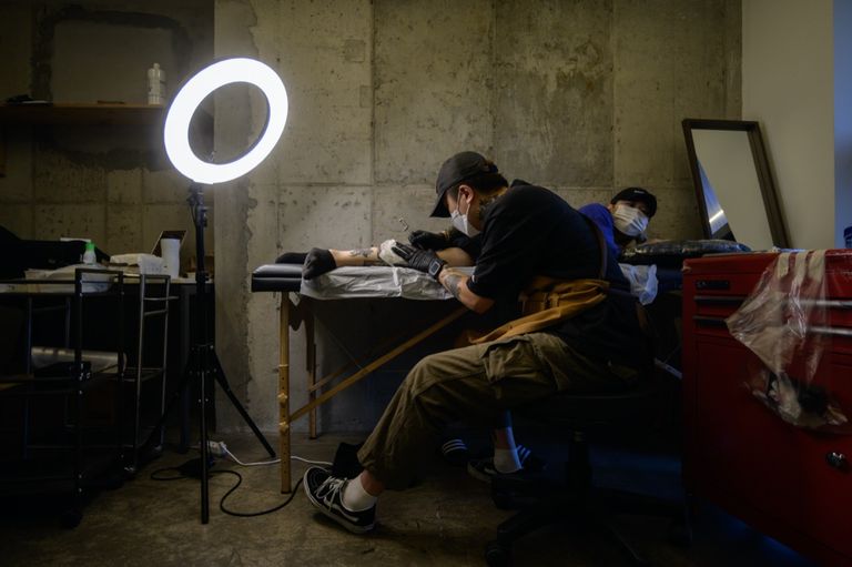 رسم الوشم في كوريا الجنوبية