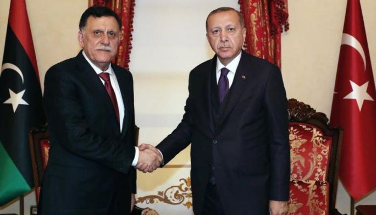 الرئيس التركي ورئيس حكومة الوفاق الليبية - أرشيفية