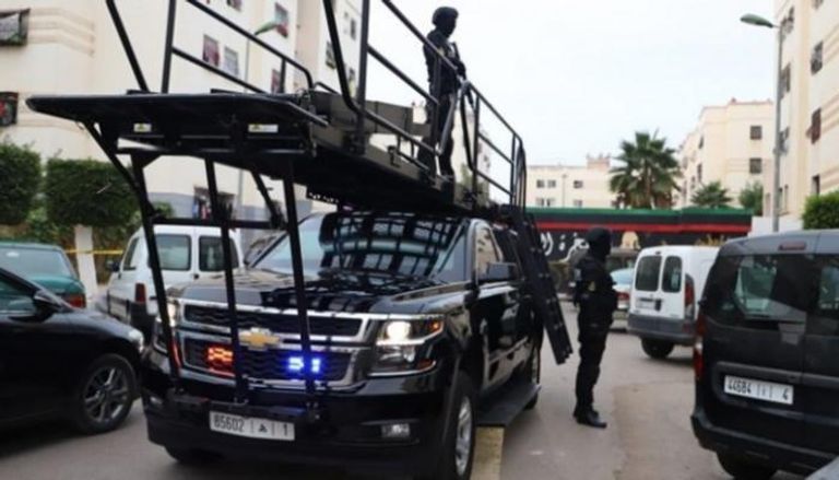 عناصر من الأمن المغربي خلال عملية ضبط خلايا داعش