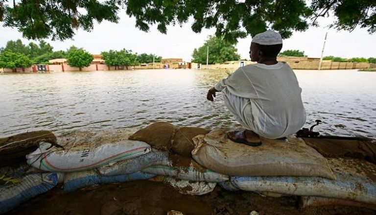 آثار الفيضانات في السودان - أ.ف.ب