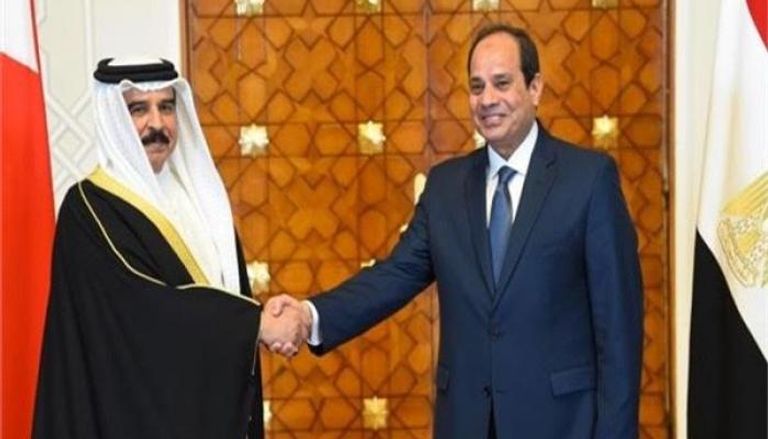 الرئيس المصري والعاهل البحريني