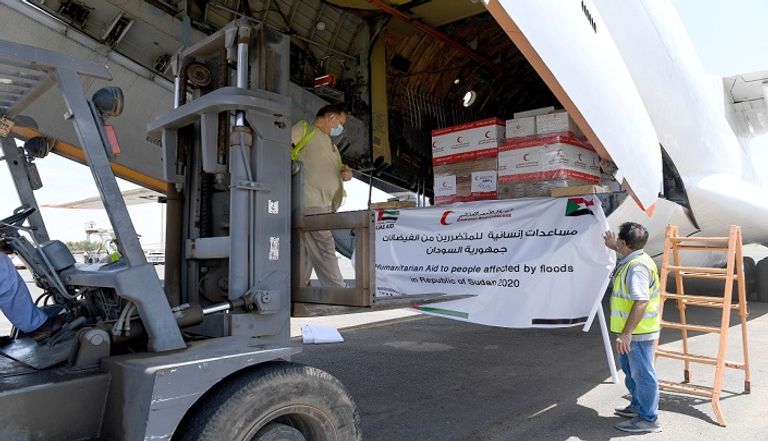مساعدات إماراتية لمتضرري فيضانات السودان