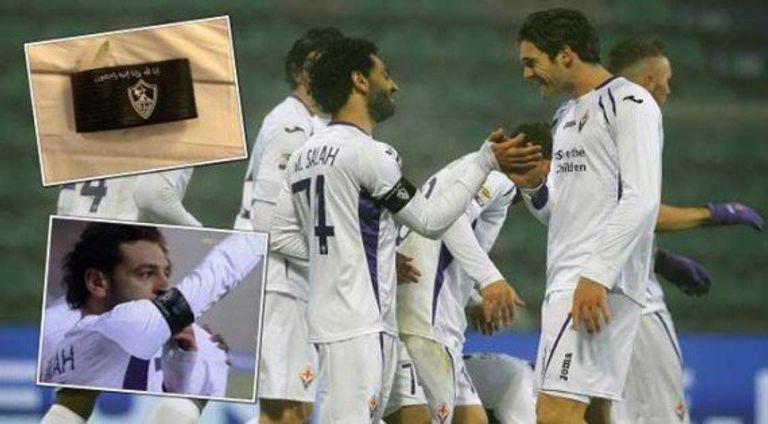 محمد صلاح يقبل شعار الزمالك