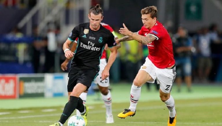 جاريث بيل مع ريال مدريد ضد مانشستر يونايتد