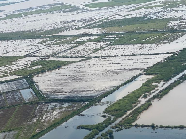 جانب من المناطق التي غمرتها الفيضانات في إثيوبيا