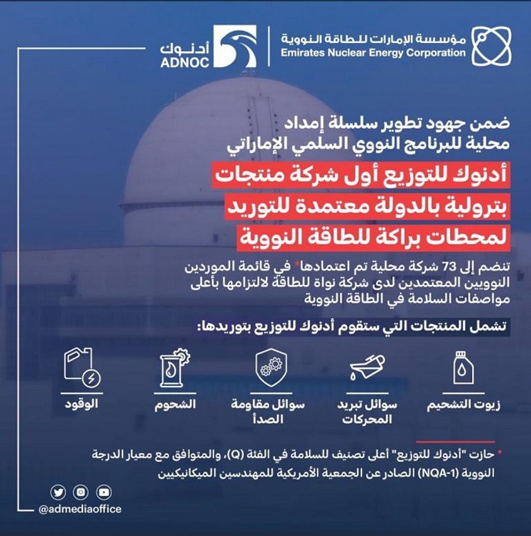 محطة تتبع شركة أدنوك للتوزيع