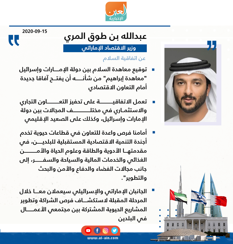 عبدالله بن طوق المري وزير الاقتصاد الإماراتي