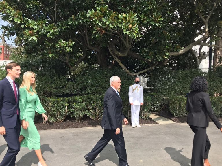 إيفانكا ترامب خلال مراسم توقيع السلام