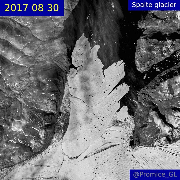 انفصال الكتل الجليدية الضخمة يمهد لانصهارها ورفع منسوب مياه البحار