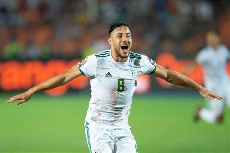 يوسف بلايلي بقميص منتخب الجزائر