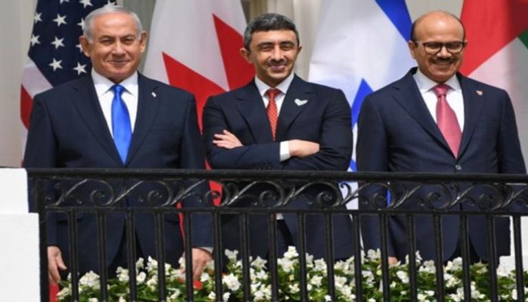 وزيرا خارجية الإمارات والبحرين ورئيس وزراء إسرائيل