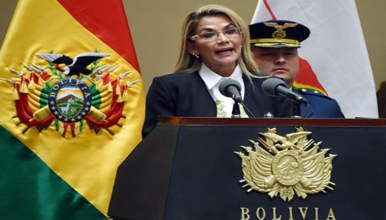 الرئيسة الانتقالية لبوليفيا جانين أنييز - أ.ف.ب