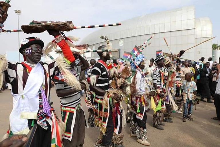 قادة الجبهة الثورية لدى وصولهم إلى مطار الخرطوم